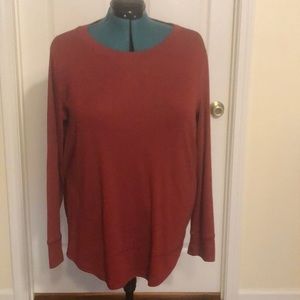 Burgundy Long Sleeve T-Shirt Size 2XL